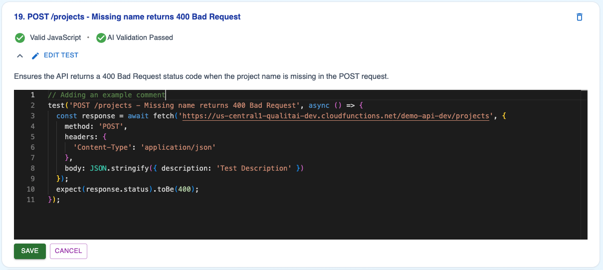 QCheck Screenshot